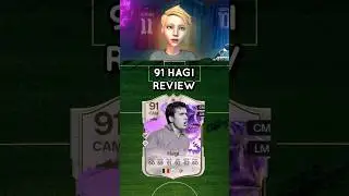 91 Hagi Review in EA FC 24 #shorts #short #fc24 #eafc24 #futbirthday #hagi #galatasaray