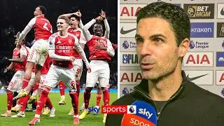 Mikel Arteta's FULL post-match interview as Arsenal thump Spurs 4-1 | 