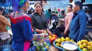 A Morning at Can Cau Market | Hidden Tribal Market in Northern Vietnam