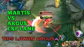 CARA LAWAN ARGUS DI EXP LANE AUTO EZ WIN PAKAI MARTIS !! MLBB