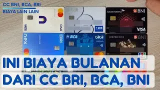 REVIEW BIAYA LAIN LAIN DARI KARTU KREDIT BRI, BCA DAN BNI || MANA YANG PALING MURAH MENURUT MU !!!