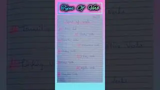 Types of Verb || Kinds of Verb || English Grammar #shorts #ytshorts #englishgrammar