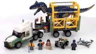 LEGO Jurassic World Allosaurus Transport Truck 76966 independent review! Good Chaos Theory set