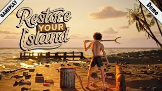 Restore Your Island - Eine Insell voller Müll ! Wir räumen Auf  ! | Demo Gameplay Deutsch