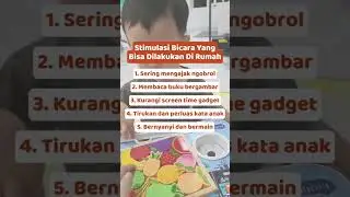 Stimulasi bicara si kecil bisa dilakukan dari rumah dengan cara sederhana
