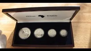 [HD] 2003 African Wildlife Elephant - Proof Silver Coin Set