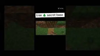 I Built a SECRET Base Inside a Tree 🌳😱 | Minecraft short #minecraft #shorts