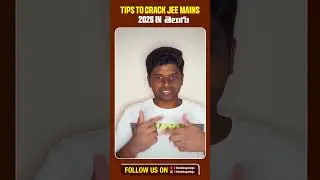 Learning Physics in Simple Way | Tips to crack JEE Mains 2026 in తెలుగు | #JEEMain2026 | #Shorts