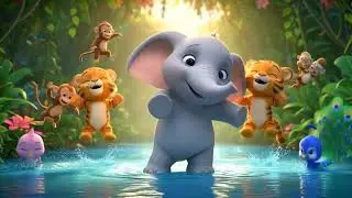 हाथी चिंटू का जंगल सफ़र 🐘/ Chintu the Little Elephant 🐘 [hindi kids song]