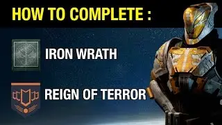 Destiny - How to get IRON WRATH Iron Banner Bounty + Reign of Terror Medal