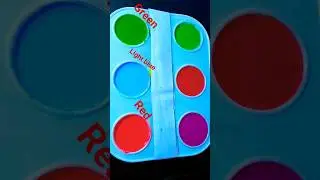 Creative Color Mixing with 💙+💚+❤️ #asmr #colormixing #satisfying #paintmixing #asmrart #satisfyingvi