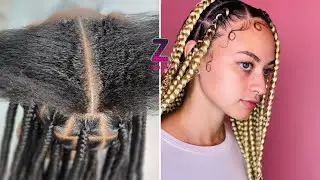 How to Do Jumbo Knotless Braids : Simple Tutorial with Two Different Colors