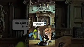 POV Massachusetts Is Still Haunted by Witch Trials and Hotel Ghosts 😭🧹  Salem Part 1  #cat  #memes