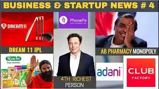 Business News#04 Tencent backed Dream11 become IPL sponsor, Stock Market will Crash, Elon Musk, TATA