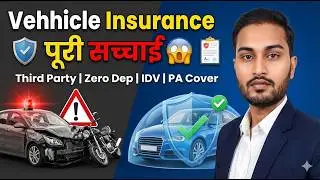 Vehicle Insurance की पूरी सच्चाई | Third Party, Zero Dep, IDV, PA Cover सब समझो | 2026 Guide