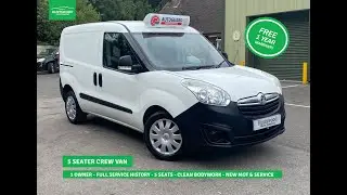 2016 VAUXHALL COMBO 1.3L DIESEL БЕЛЫЙ 5-МЕСТНЫЙ КОМБИНЕЗОН CREW