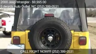 2000 Jeep Wrangler for sale in Wilson, NC 27893 at the Edwar
