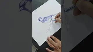 Pen drawing bird 🐦✍️ #art #birddrawing #birdlovers #birds #nature @SketchbookbyAbhishek