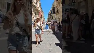 Walking Valletta Malta | Stunning Capital City Views 🇲🇹 #shorts #lovinmalta #walkingtour