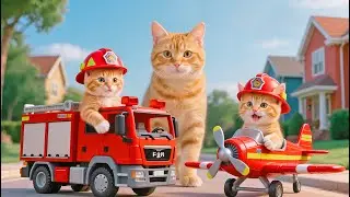 Kitten Dreams of Becoming a Firefighter and Begins a Brave Journey of Training and Courage 🚒🐱🔥