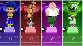 Amazing Tiles Hop Adventure with Cute Cartoon Characters! 🎵✨