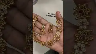 Matt finish necklace just 650rs for order 7358520105 #matt #jewellery #goldjewellery