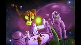 Stable Diffusion Space Cat Space Station 2D Animation AI Art 4K 60FPS
