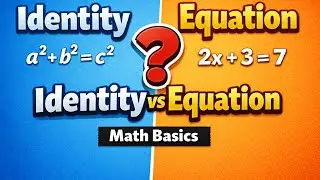 Difference between identity and equation | identity and equation | #maths #tips #tricks #solution 