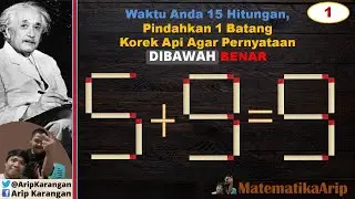 Level 1 Tes IQ - Pindahkan Satu Batang Korek Api Agar Benar