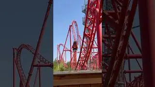 If only Huracan was smooth 😅 #huracan #belantis #rough #coaster #germany #themepark #painful