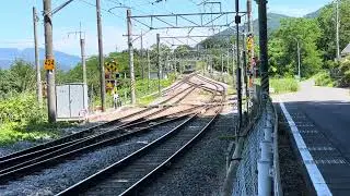 姨捨駅のスイッチバック