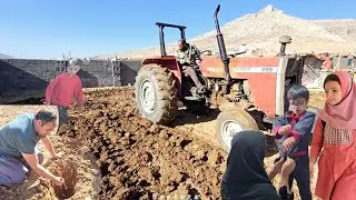 Plowing the land and planting crops in it; a move forward with the help of Khosrow!