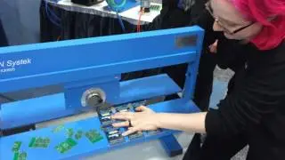 FKN Systek K7000 Thin Blade Circular-Linear Blade Depanelizer ##adafruitAPEX @IPCShow #apexexpo