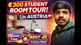 &euro;300 Student Dorm Tour in Austria 🇦🇹. My Room, Rent, Deposit & Facilities.