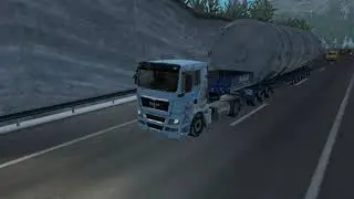 MAN TG XL | Euro Truck Simulator 2 | Frosty Snowy | Slippery Road |