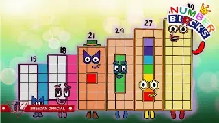 Numberblocks Counting From Number 15 Up to 30 As a Fanmade | Numberblocks Fanmade