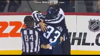 Dustin Byfuglien cheapshots Steve Downie | November 6, 2014 | NHL Hockey