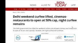 Delhi weekend curfew lifted