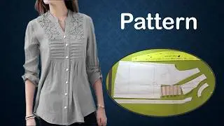 DIY Button-Down Blouse with Stylish Front Pleats | Perfect for Daily Wear