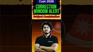 Correction Window Alert 🚨 #icarug #cuet2026 #cuetug