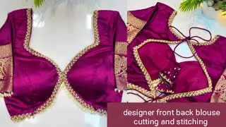 Front back neck design blouse cutting and stitching/ model blouse designs | blouse ki design 