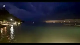 BONGAREE Jetty Storm & Lightning Bribie Island. Oct. 2024