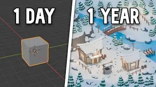 My 1 Year Blender Progression