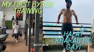 My First Hyrox prepration training ..#Hyrox #hiit #morningcardio #motivation #asthetic #ytshorts 