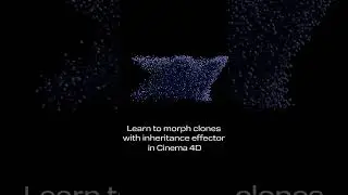 Learn to morph clones with inheritance effector in Cinema 4D in just 2 minutes! #cinema4d #maxon #3D