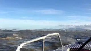 Blasting through Suisun Bay