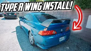My UGLY Acura Rsx Type S Gets a Type R Wing! | Time Attack Build + HOVSCO E BIKE Reveal