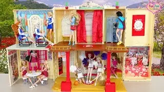 Barbie School Dollhouse Unboxing Rumah boneka Sekolah Barbie Escola Casa de boneca