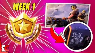 Secret SEASON 9 Week 1 Battlestar Location + Loading Screen (Fortnite Battlestars and Banners)