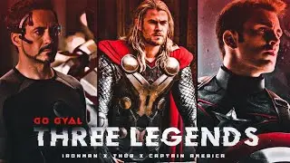 Three Legends 🫶 || Trio Edit || Marvel Three Trio Edits || Iron Man || Thor || Captain America ||